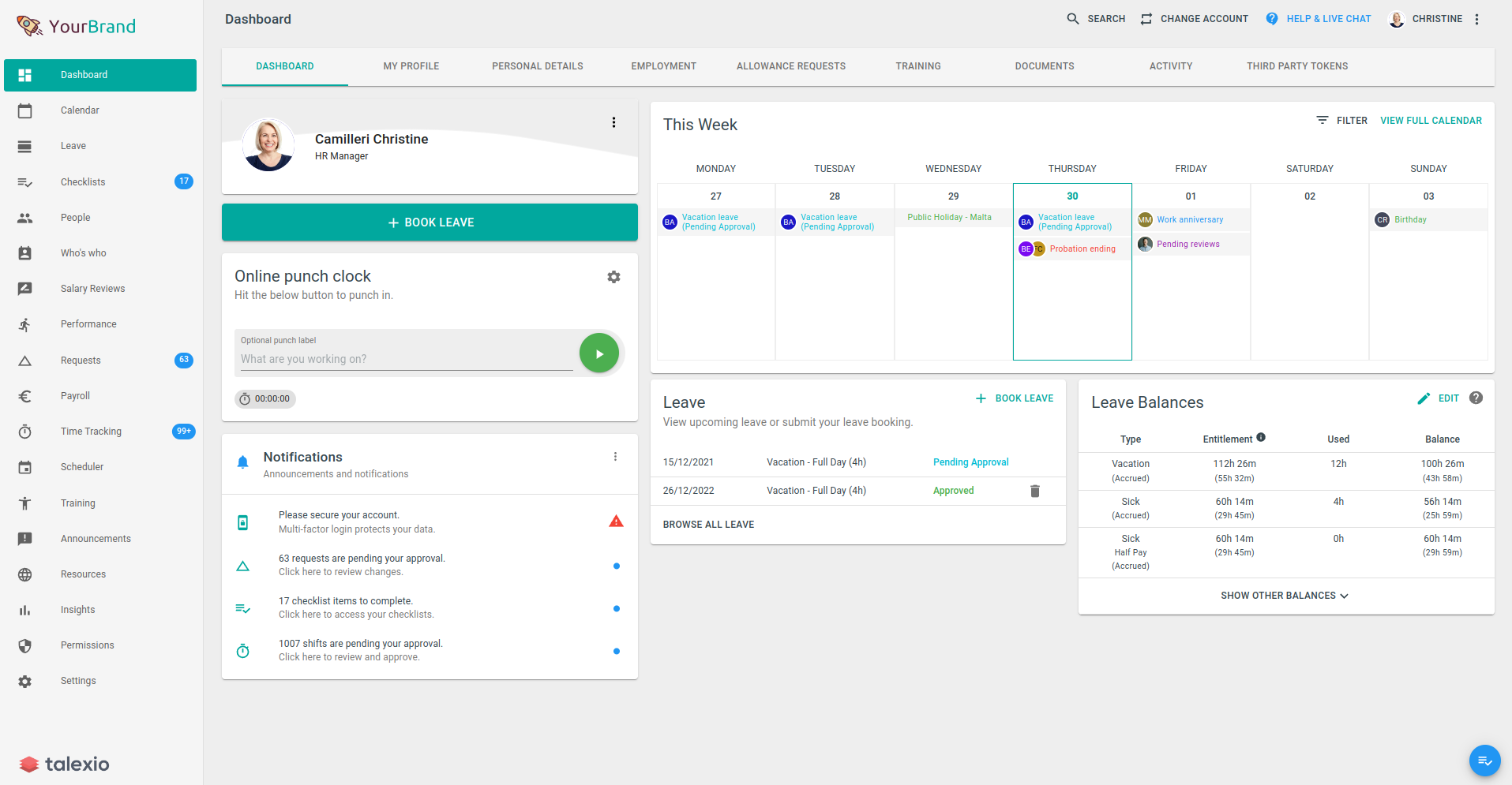 Talexio Product Updates