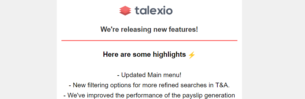 Talexio HR software policy