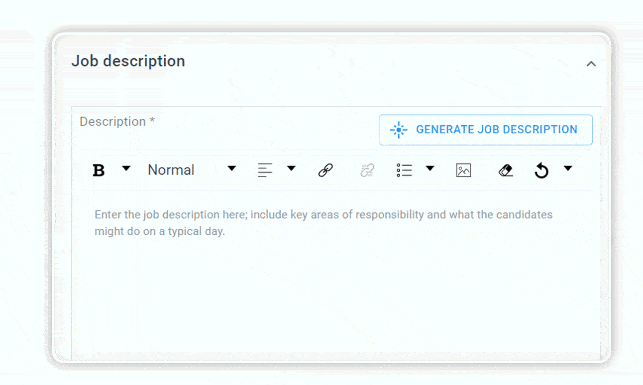 AI-Generated Job Description Drafts with Talexio ATS